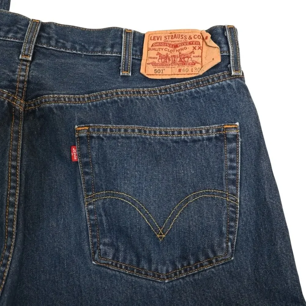 Levi's 501 Men's Straight Leg Button Fly Jean 40x30